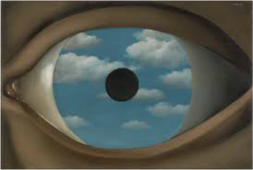 Magritte Painting, The Falso Mirror